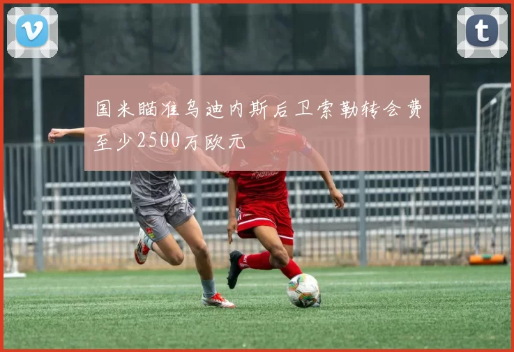 国米瞄准乌迪内斯后卫索勒转会费至少2500万欧元
